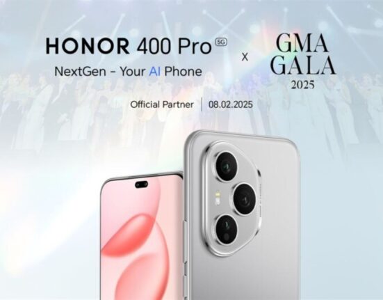 HONOR 400 Pro 5G displayed at GMA Gala 2025 event in the Philippines