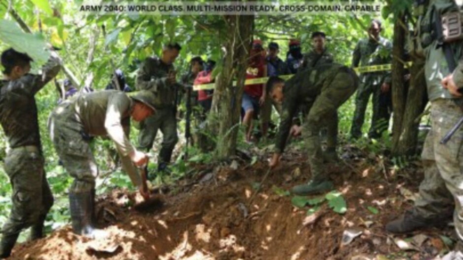 nahukay na mga armas ng npa
