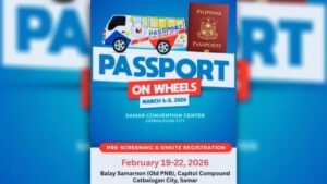 Passport on Wheels, darating sa Samar sa Marso